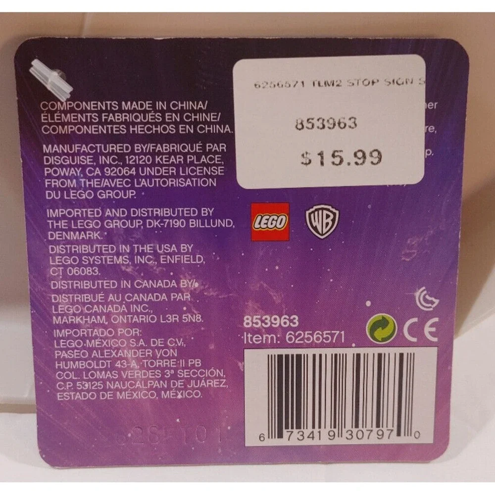 The LEGO Movie Stop Sign NEVER STOP Shield Poster Handle Shield